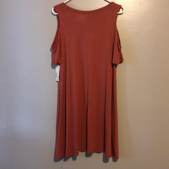 Arizona jeans pink  cold shoulder midi dress - Picture 4 of 7